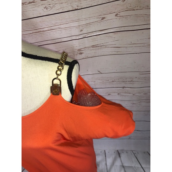 Michael Kors Orange Cold Shoulder Dress. CL61 - Picture 8 of 8